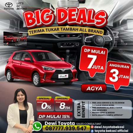 Special Promo Toyota Agya Akhir Tahun - Promo Toyota Bekasi