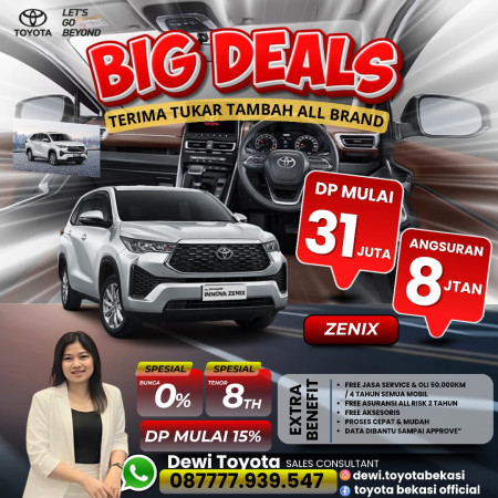 Special Promo Toyota Zenix Akhir Tahun - Promo Toyota Bekasi